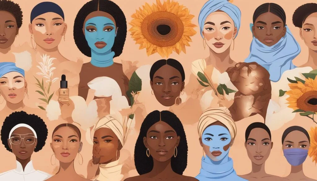 Inclusive skincare products for all skin tones and types Inclusive skincare products for all skin tones and types