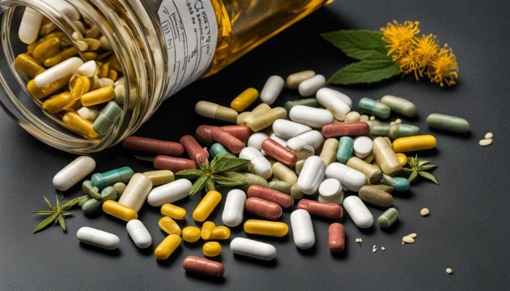 herbal supplements and prescription pills